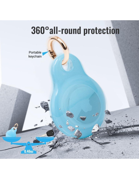 Funda para Airtag Lymor Azul Resistente al Polvo y Golpes