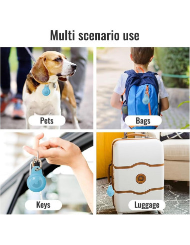 Funda para Airtag Lymor Azul Resistente al Polvo y Golpes