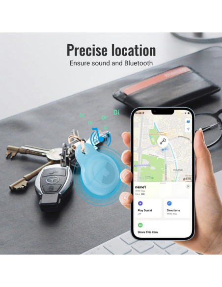 Funda para Airtag Lymor Azul Resistente al Polvo y Golpes