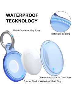 Funda impermeable para AirTag SEVROK - 4 unidades, protección total 2