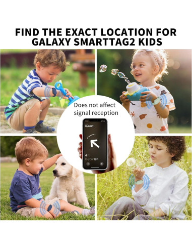 FGERWZ Pulsera Impermeable 2-Pack para Galaxy SmartTag2 Niños