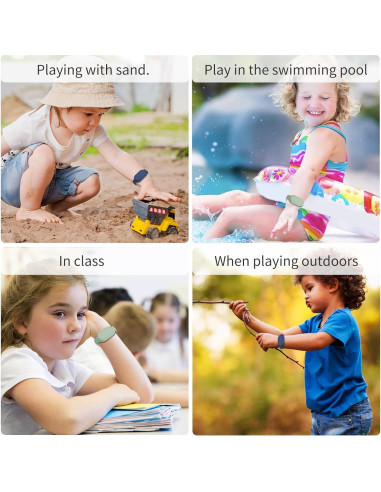 FGERWZ Pulsera Impermeable 2-Pack para Galaxy SmartTag2 Niños