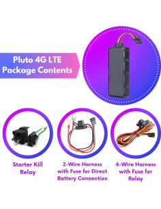 Rastreador GPS PlanetGPS con cable y apagado remoto 2