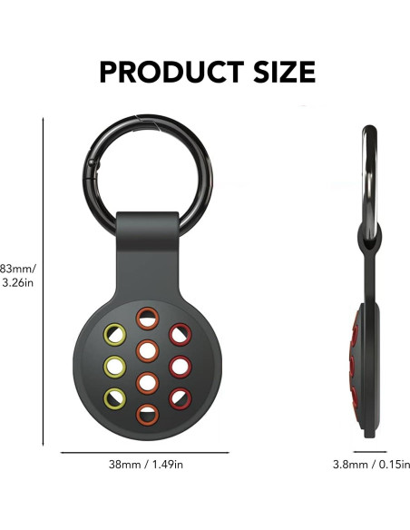 Soporte Protector de Silicona para AirTag SOBERNA - 2 Piezas Soporte Protector de Silicona para AirTag SOBERNA - 2 Piezas