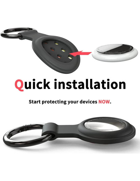 Soporte Protector de Silicona para AirTag SOBERNA - 2 Piezas Soporte Protector de Silicona para AirTag SOBERNA - 2 Piezas