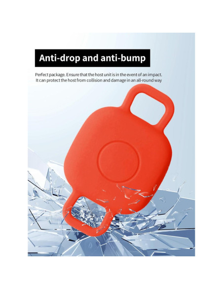 Funda Silicona para Tile Life360 Mate 2024 Rojo y Azul