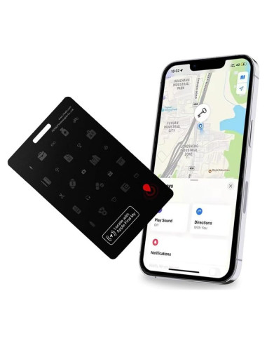 Rastreador Bluetooth GLOBELEC Air Tag Wallet IP68 para Cartera