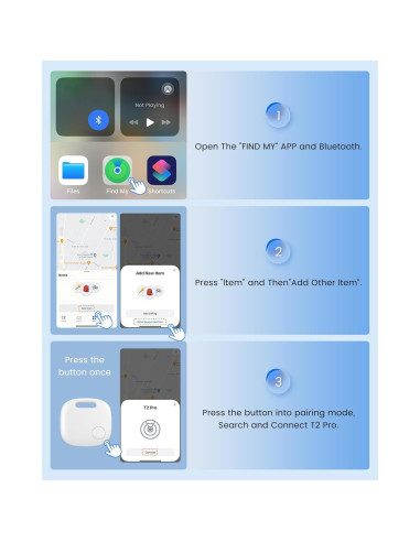 Localizador Dekala T2 PRO Air Tracker para iPhone 11 en adelante