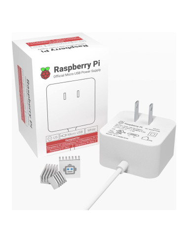Adaptador de Alimentación Raspberry Pi 5.1V 2.5A Micro USB