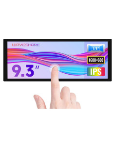 Pantalla táctil capacitiva Waveshare 9.3" 1600x600 HDMI