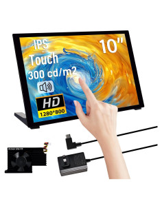 Pantalla Táctil Capacitiva 10.1" GeeekPi 1280x800 HDMI