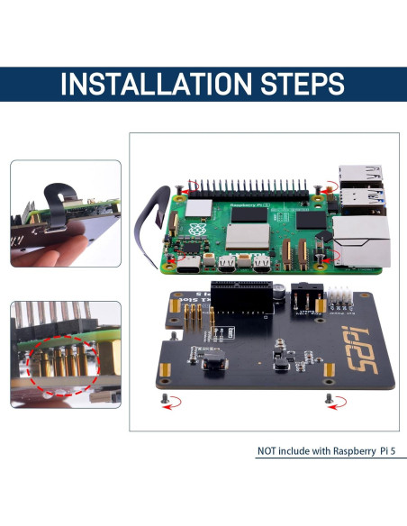 Placa de Expansión PCIe GeeekPi P02 para Raspberry Pi 5
