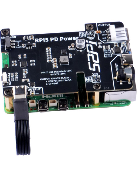 Placa de Expansión de Alimentación GeeekPi para Raspberry Pi 5