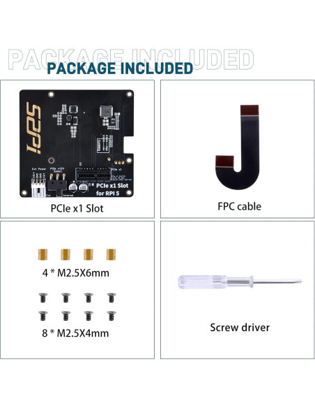 Placa de Expansión PCIe GeeekPi P02 para Raspberry Pi 5