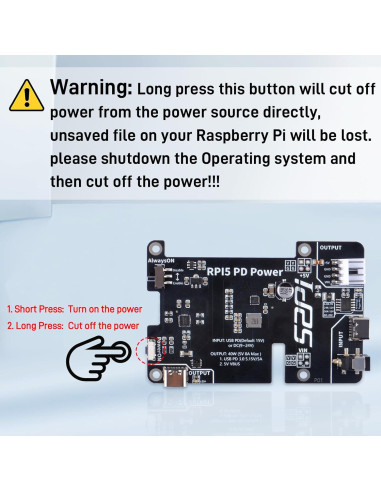 Placa de Expansión de Alimentación GeeekPi para Raspberry Pi 5