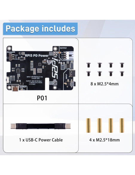 Placa de Expansión de Alimentación GeeekPi para Raspberry Pi 5