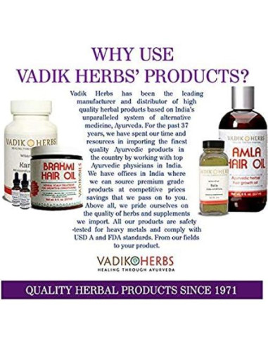 Aceite Amla para Cabello Vadik Herbs 227g - Crecimiento y Brillo