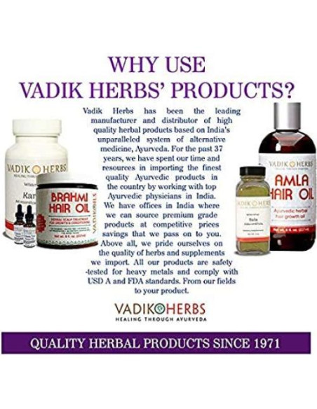 Aceite Amla para Cabello Vadik Herbs 227g - Crecimiento y Brillo