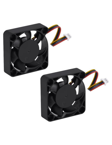 Ventiladores de Enfriamiento PWM GeeekPi 2-Pack 40x40mm para Raspberry Pi 5
