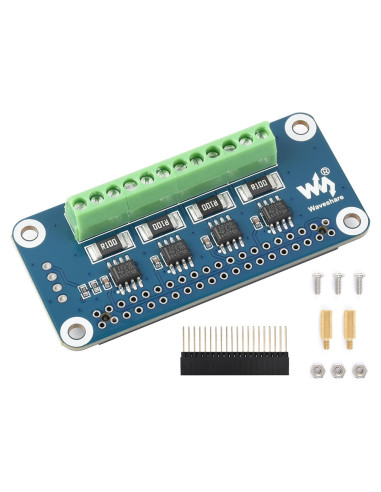 Monitor HAT de Corriente y Potencia Waveshare 4 Canales I2C