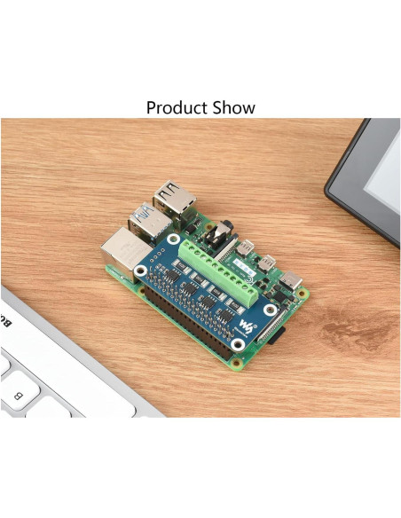 Monitor HAT de Corriente y Potencia Waveshare 4 Canales I2C