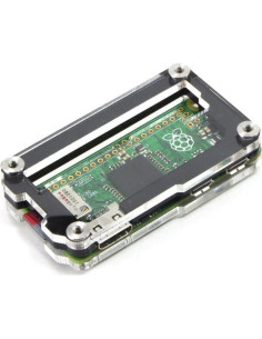Funda Zebra Zero C4Labs para Raspberry Pi Zero - Hielo Negro 2