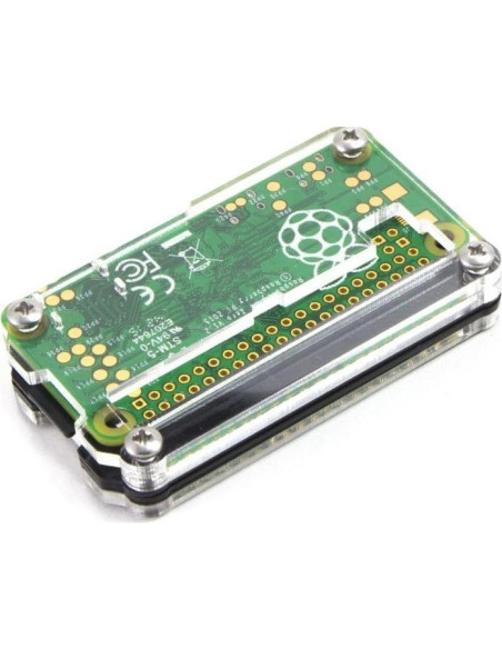 Funda Zebra Zero C4Labs para Raspberry Pi Zero - Hielo Negro Funda Zebra Zero C4Labs para Raspberry Pi Zero - Hielo Negro