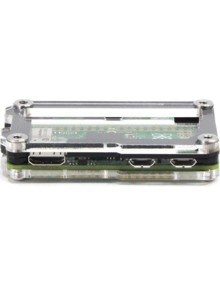 Funda Zebra Zero C4Labs para Raspberry Pi Zero - Hielo Negro Funda Zebra Zero C4Labs para Raspberry Pi Zero - Hielo Negro