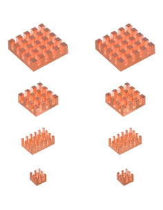 Disipadores de Cobre GeeekPi para Raspberry Pi 5 - 8 Piezas 2