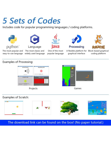 Kit de Inicio Freenove para Raspberry Pi 5/400/4B/3B+ - 146 Artículos