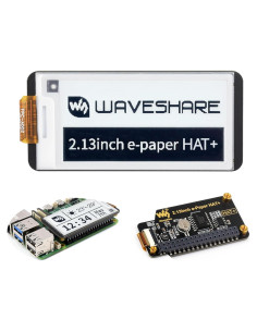HAT+ E-Paper 2.13" Waveshare para Raspberry Pi 250x122 px