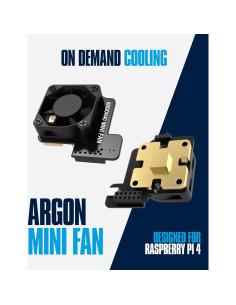Ventilador Mini Argon HAT para Raspberry Pi 4 - 30mm PWM 2