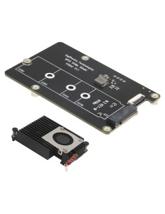 Geekworm X1002 PCIe a M.2 HAT para Raspberry Pi 5 con Enfriador