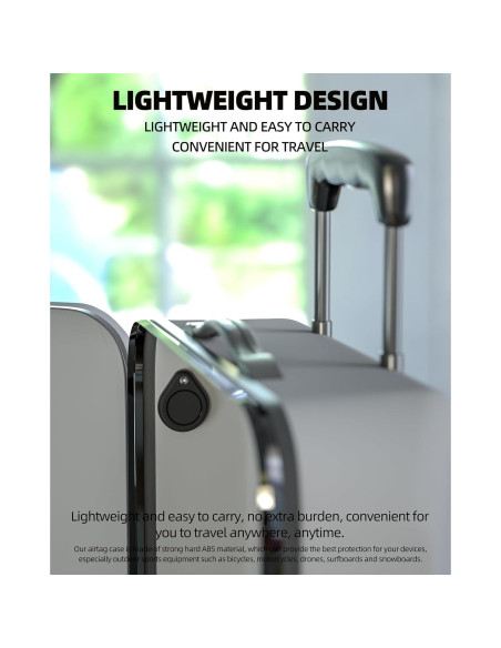 Soporte para AirTag Karoter 4 Pack Funda Protectora Negra