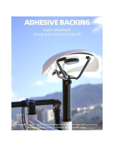 Soporte para AirTag Karoter 4 Pack Funda Protectora Negra