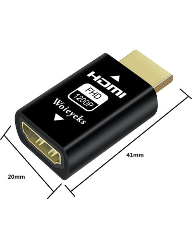 Emulador HDMI EDID Woieyeks 1920x1200@60Hz Passthrough
