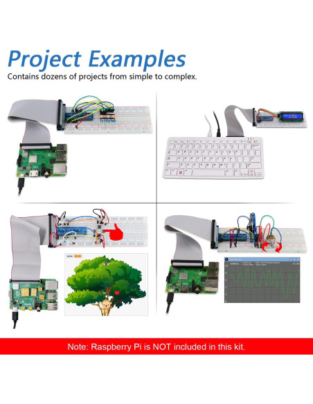 Kit de Inicio FREENOVE LCD 1602 para Raspberry Pi - 69 Proyectos