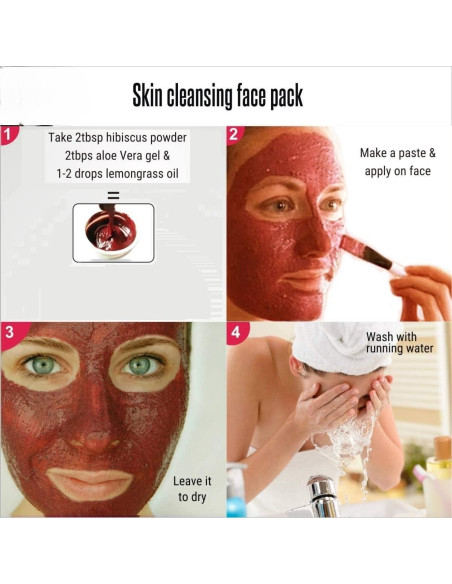 Combo Polvo Amla Orgánico y Hibisco 200g - Cuidado Cabello y Piel