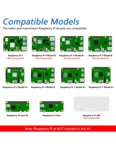 Kit de Inicio FREENOVE LCD 1602 para Raspberry Pi - 69 Proyectos
