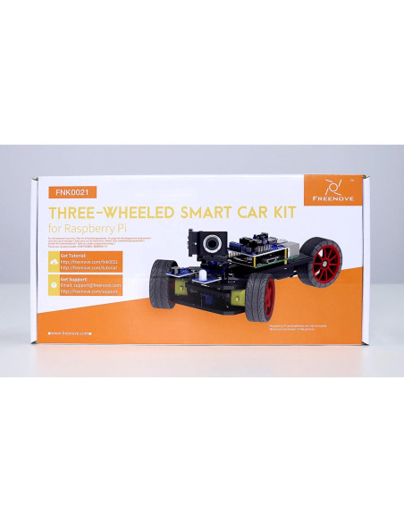 Kit Coche Inteligente Freenove para Raspberry Pi 5/4B/3B+ - Modo Video/Radar