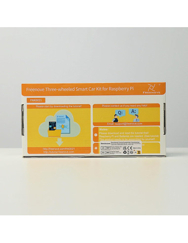 Kit Coche Inteligente Freenove para Raspberry Pi 5/4B/3B+ - Modo Video/Radar