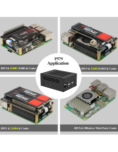 Caja de Metal Geekworm P579 para Raspberry Pi 5 con Enfriador 2