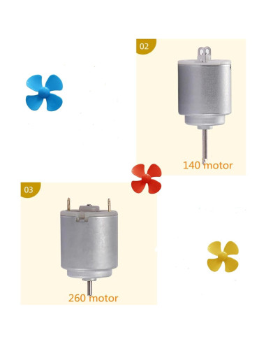 Palas de Hélice Wurenji 10 Piezas 2mm Mezcla de Colores