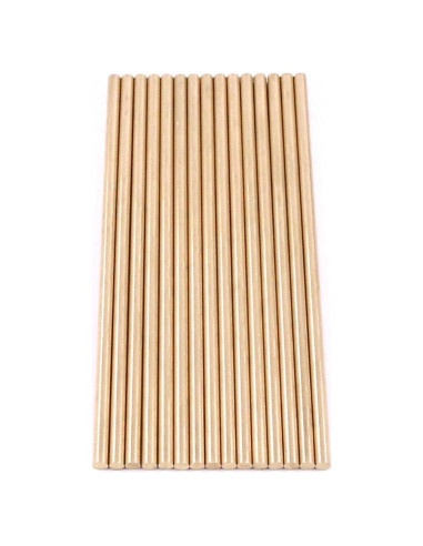 Barra Sólida de Latón 3mm x 100mm Swpeet - 15 Piezas