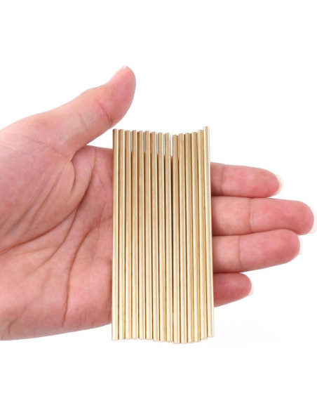 Barra Sólida de Latón 3mm x 100mm Swpeet - 15 Piezas
