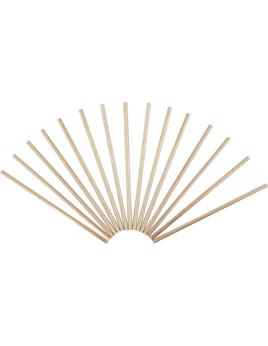 Barra Sólida de Latón 3mm x 100mm Swpeet - 15 Piezas