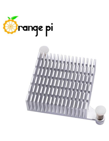 Disipador de Aluminio Orange Pi 5 Plus 50mm x 46mm x 12.6mm