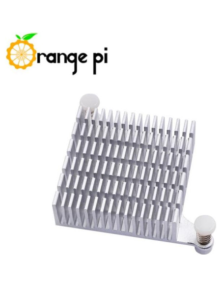 Disipador de Aluminio Orange Pi 5 Plus 50mm x 46mm x 12.6mm