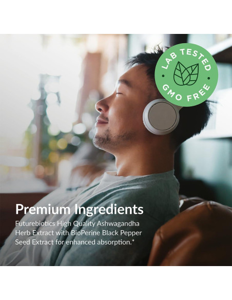 Futurebiotics Ashwagandha Extra Fuerte 100 Cápsulas Vegetarianas