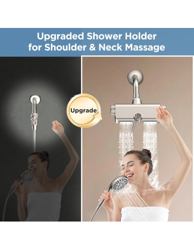 Cabezal de Ducha Filtrado MakeFit con Manguera 200 cm 10 Modos